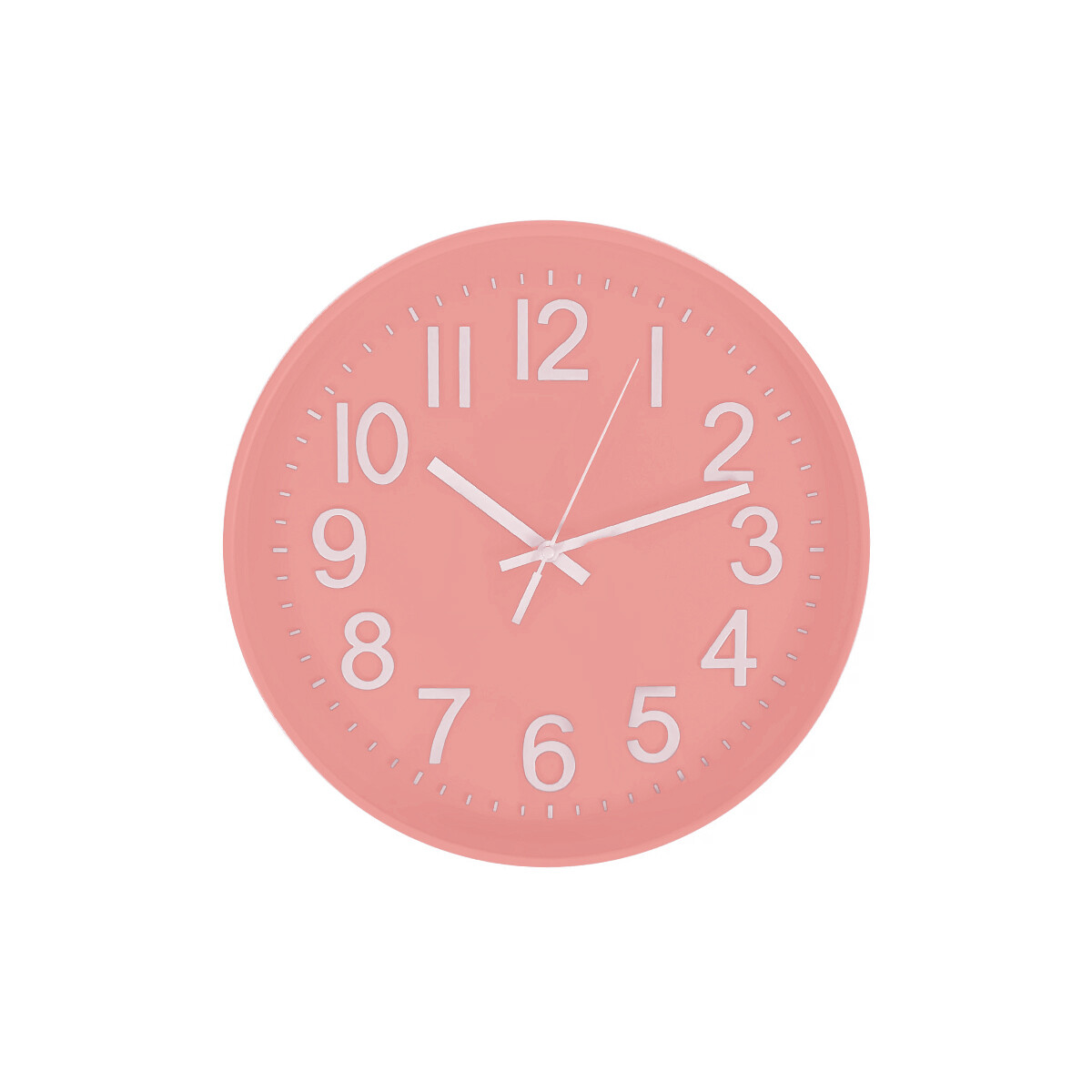 Reloj de pared color pastel - Rosado 