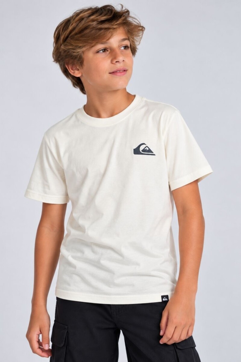 T-SHIRT QUIKSILVER 80601 M.C NIÑO - CRUDO 