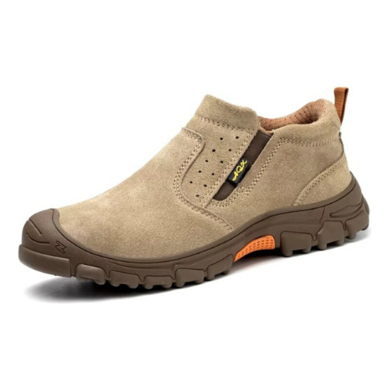 Calzado De Trabajo Seguridad Punta Reforzada Estilo Bota Beige