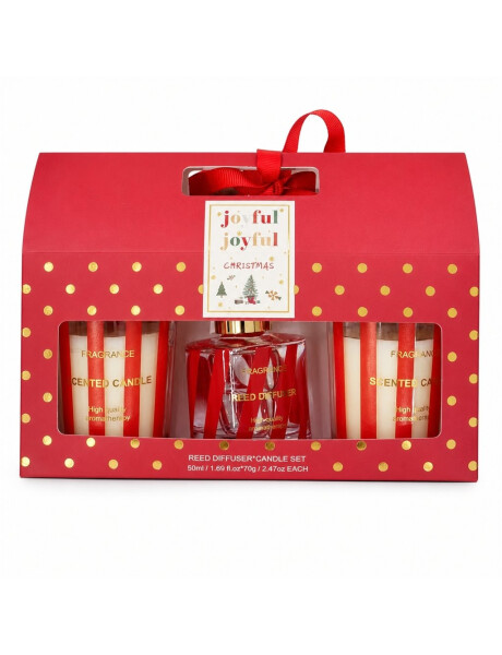 SET 2 VELAS + AROMATIZADOR NAVIDAD ROJO SET 2 VELAS + AROMATIZADOR NAVIDAD ROJO