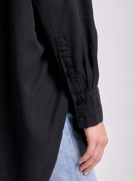 Camisa lyocell Negro