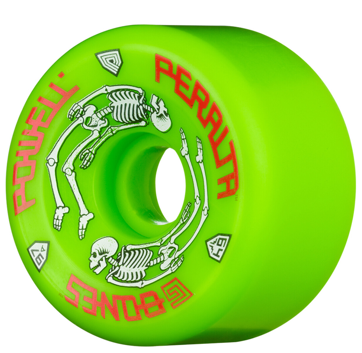 Ruedas Powell Peralta G-Bones Green 64mm 97a 