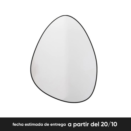 Espejo Irregular y Minimalista Negro