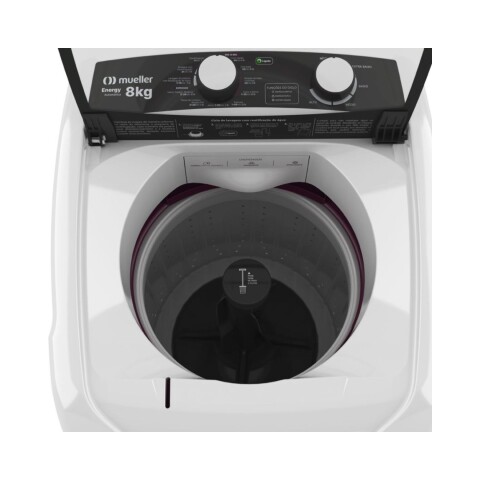 Lavarropas Mueller Energy 8Kg Carga Superior Automatico Blanco Lavarropas Mueller Energy 8Kg Carga Superior Automatico Blanco