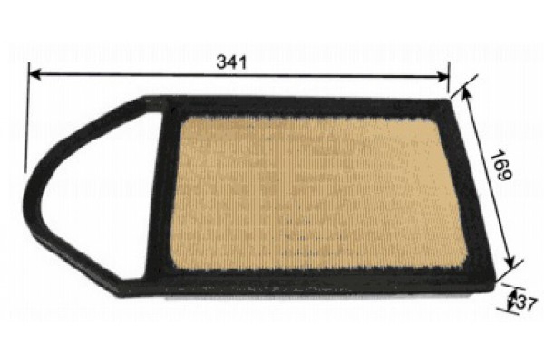 FILTRO AIRE TOYOTA ETIOS 2012 AL 2016 17801-0Y020 SAKURA 