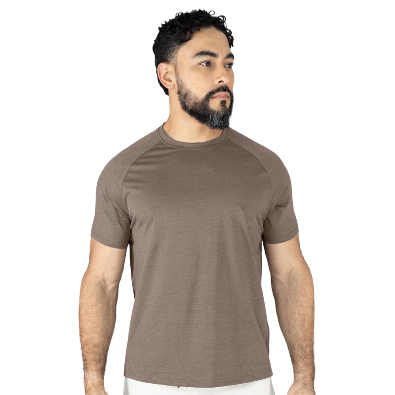 TSHIRT MEN POLY EVERLAST E-DAY 2.0 BR M6 MARRÓN