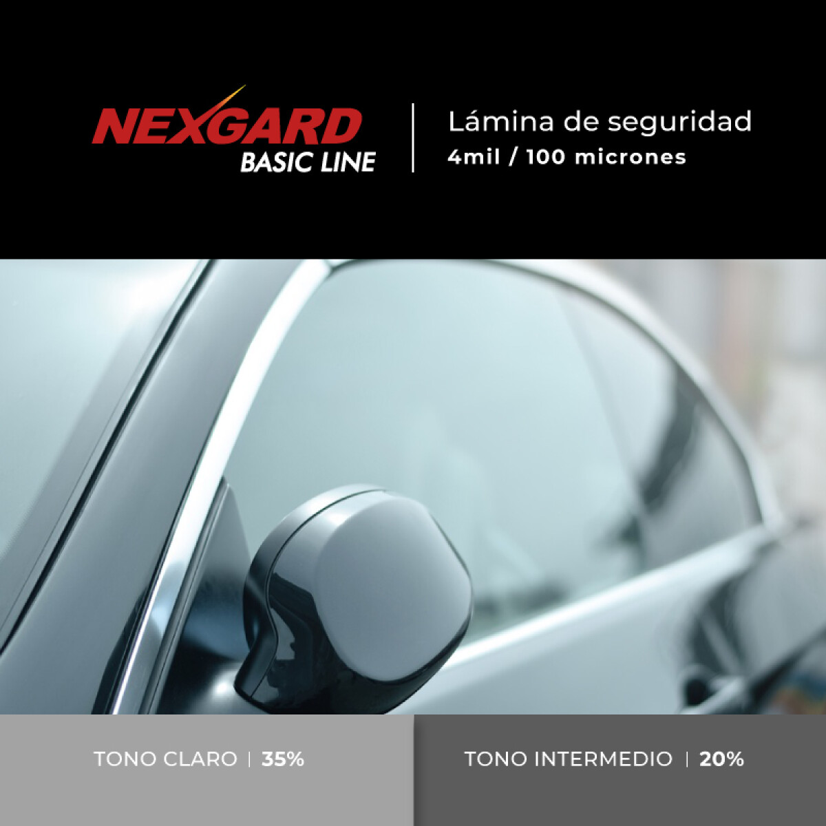 Lámina De Seguridad 4mil - Nexgard - 20% - Suv 