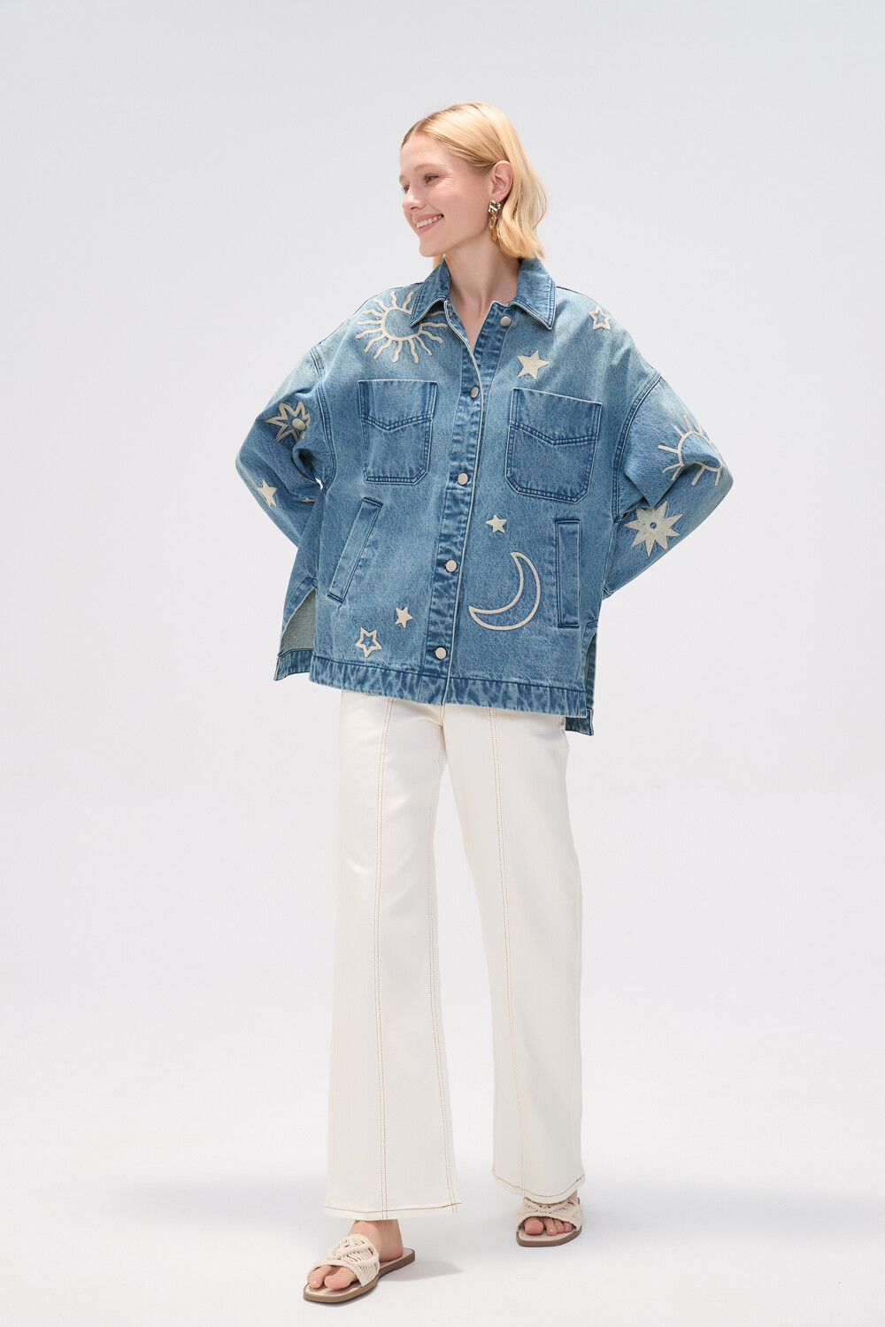 Campera Greyn Azul Grisaceo