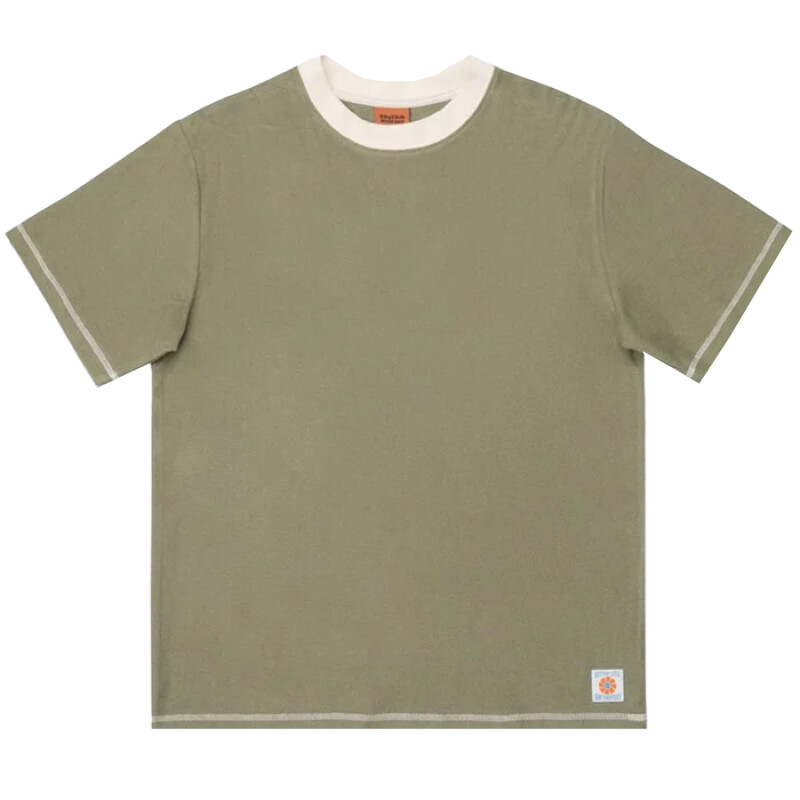 Remera Rhythm Contrast Vintage Terry - Verde Remera Rhythm Contrast Vintage Terry - Verde