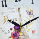 Reloj de pared mdf D28,8x3,5 cm TORRE EIFFEL