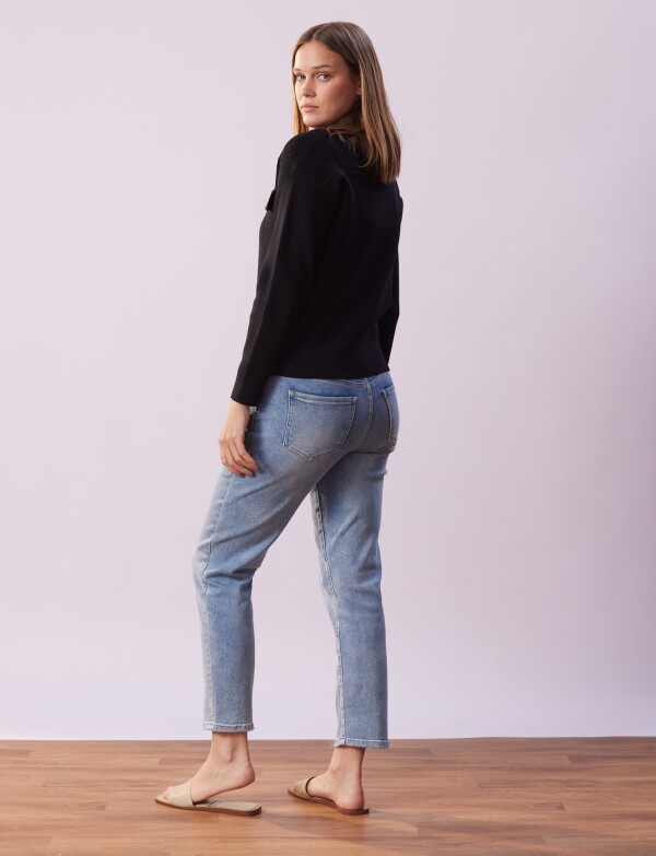 Cardigan Zip NEGRO