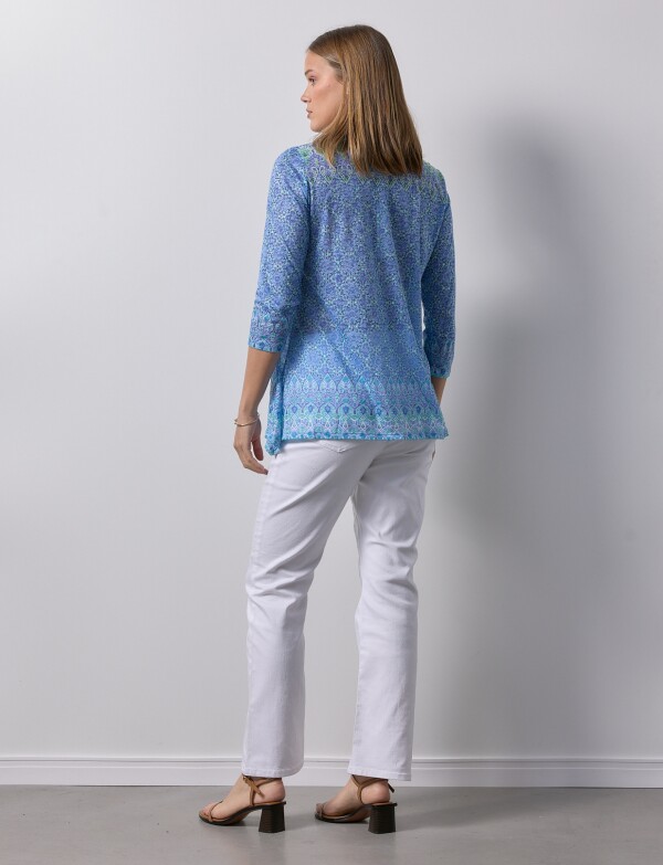 Blusa Printed AZUL/MULTI