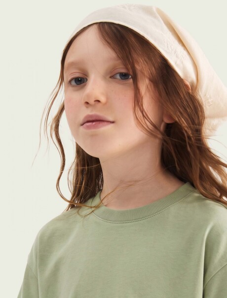 BLUSA EXTRAGRANDE EN TEJIDO DE PUNTO VERDE