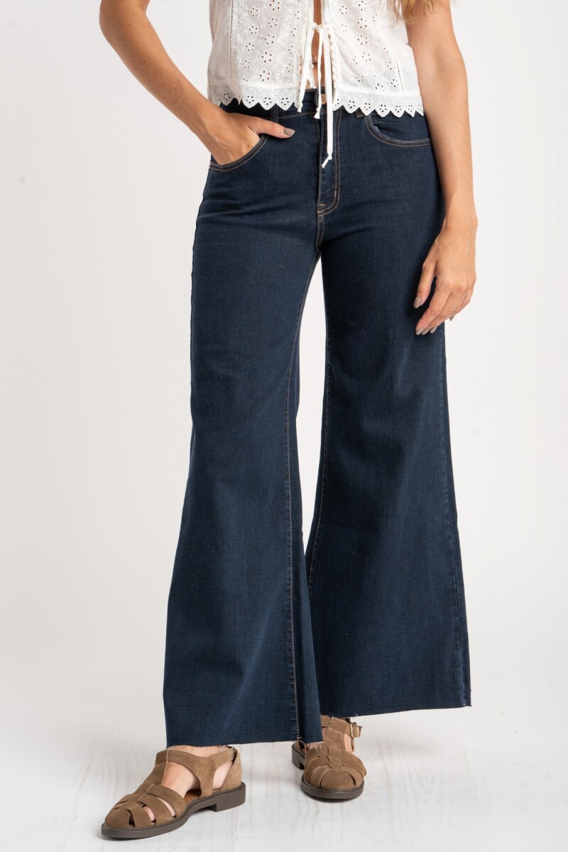 Jean Flared Wide Leg Denim