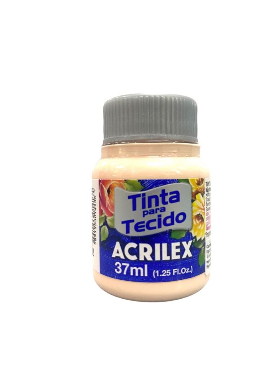 Pintura para Tela Acrilex Mate 37 ml (Tonos Amarillos y Naranjas) - 812 Salmón Bebé 