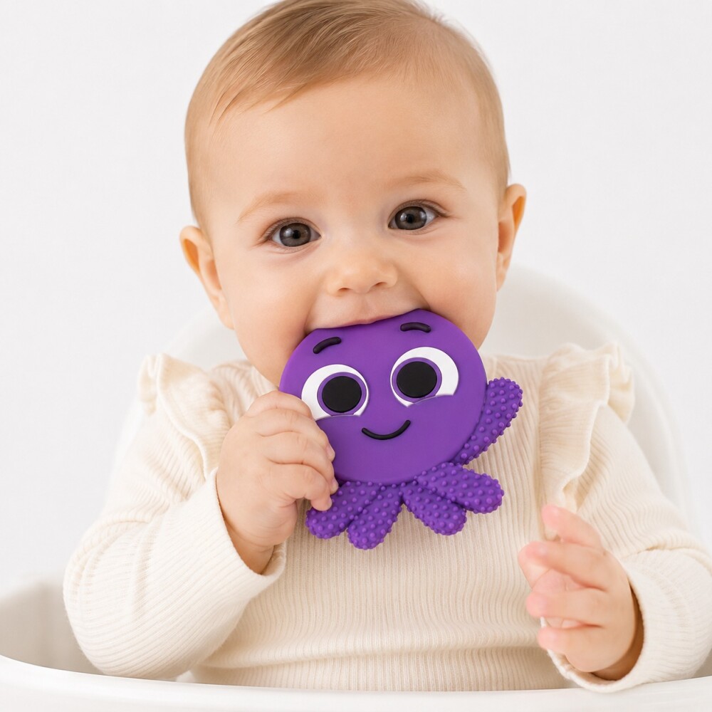 Mi primer mordillo P&F pulpito violeta