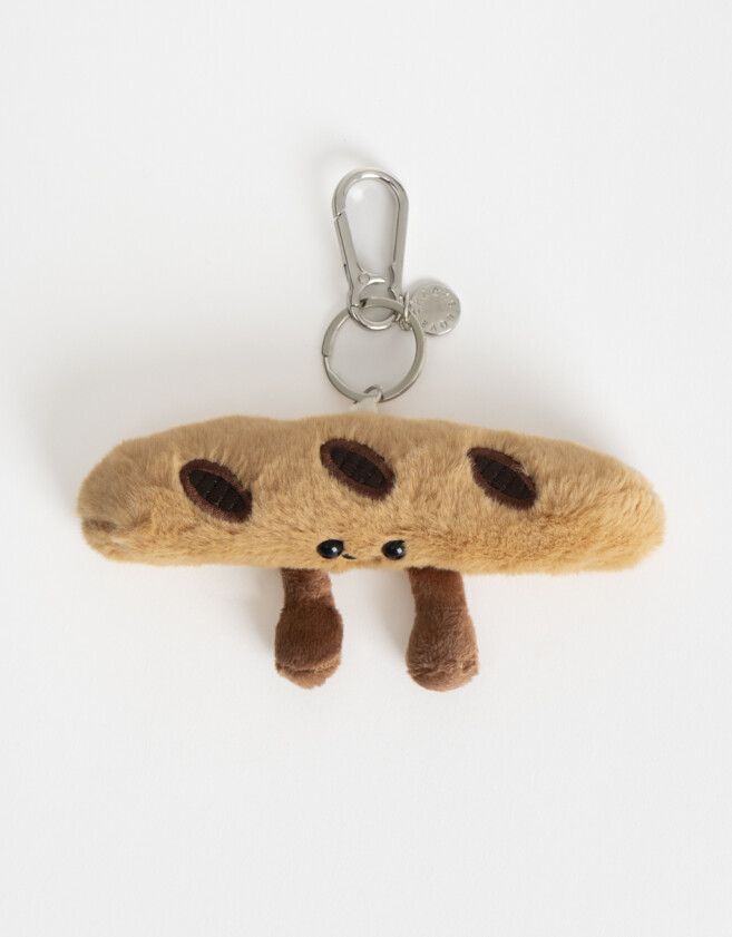 Llavero Peluche Llavero Y Bag Charm Peluche Baguette - Combinacion Bicolor