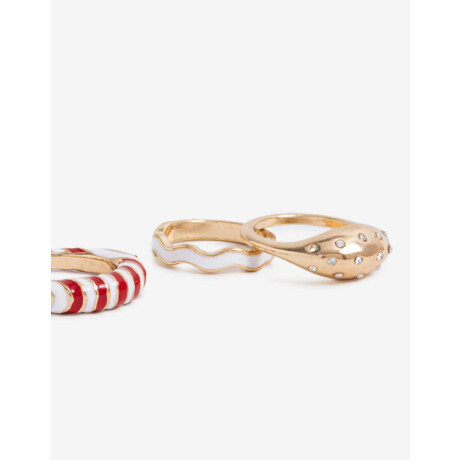 Sets Anillos Lucky charm Combinacion multicolor