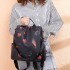 Mochila Antirrobo Cartera Mujer Impermeable Bolso Dama Color Variante Flores