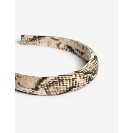 Vincha Semi Puffy Snake Estampado Animal Print