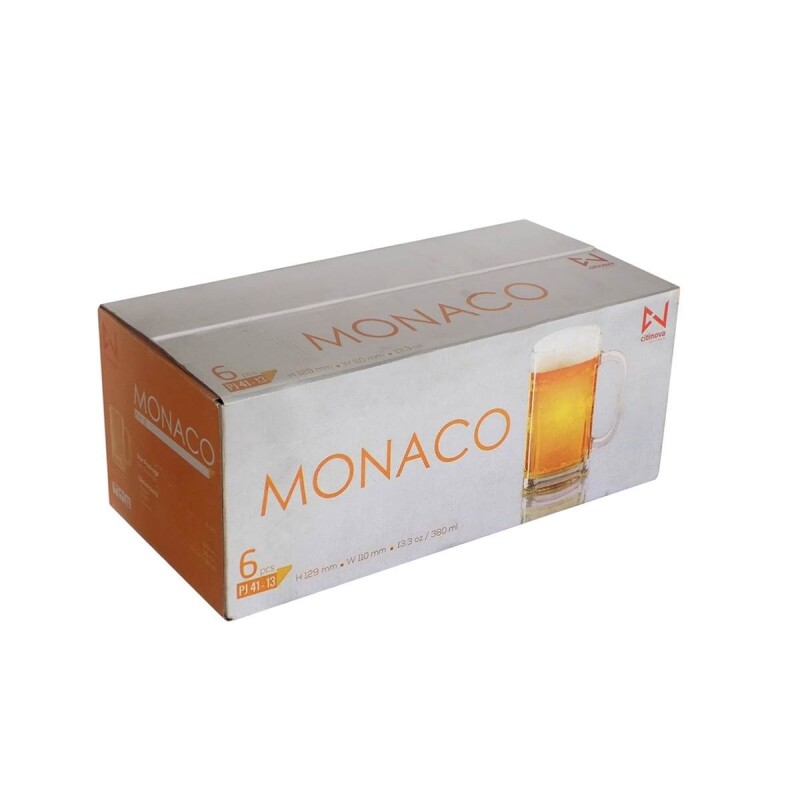 Jarra Cerveza Monaco 380ml TRANSPARENTE