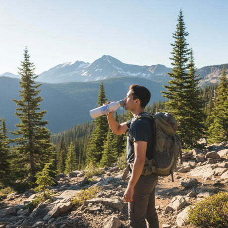 Botella térmica con elástico de agarre 700ml Beige