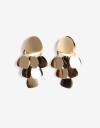 Aros Colgantes Largos Metal Aros Largos Chapones Metal - Dorado