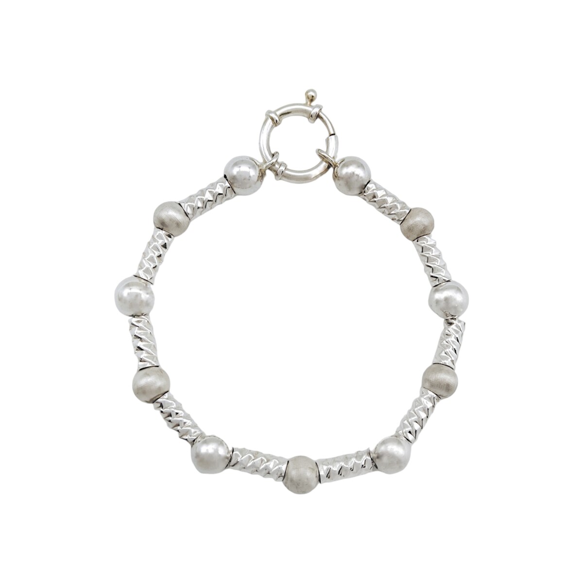 Pulsera bolitas-Plata 925 esterlina-Sin piedra-PU3121 - sinpiedra 