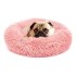 Cucha 80cm Cama Colchon Puff Plush Mascota Antiestress Color Variante Rosa