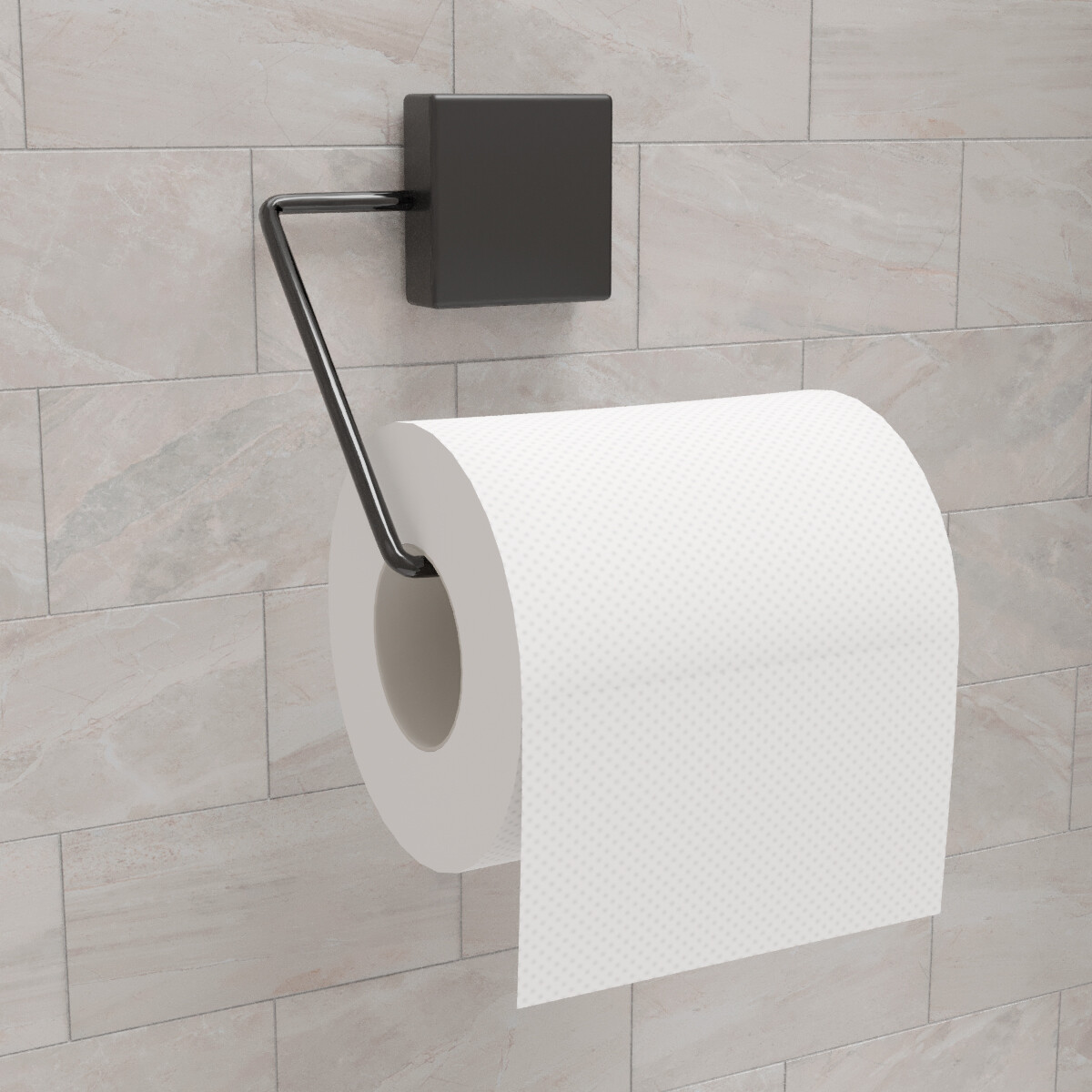 Soporte para papel higiénico - NEGRO 