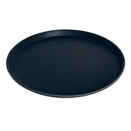 Bandeja Servir Antiderrapante Redonda Ø40x2.2Cm Paramount Negro