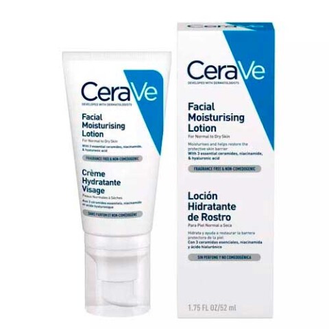 Loción hidratante facial Cerave Locion hidratante Rostro PM 52ml