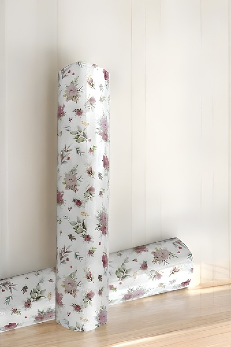 Papel regalo bobina 60 cm. x 100 mts - FLOWERS 