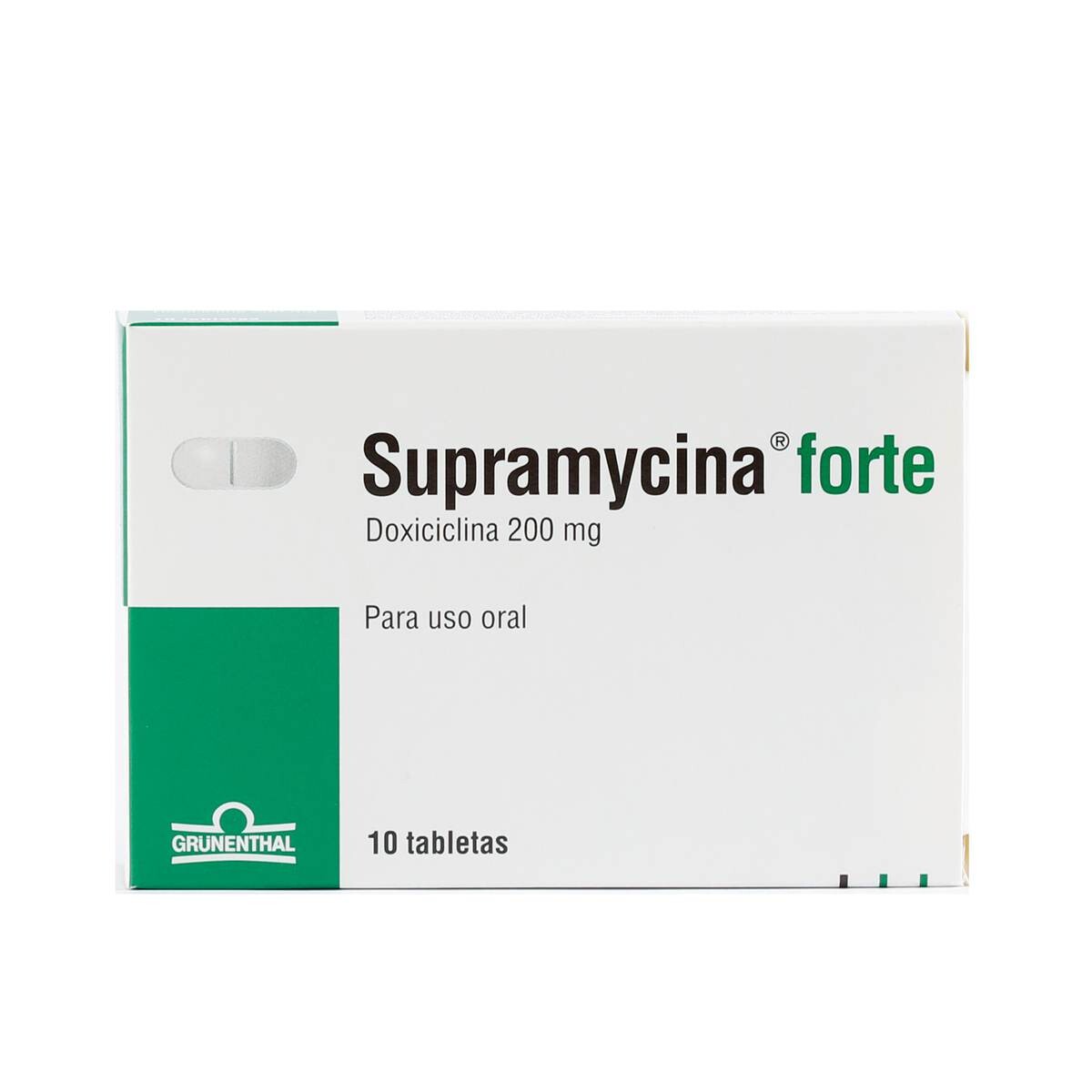 SUPRAMYCINA 200 MG.FORTE CJ X 10 COMPRIM 