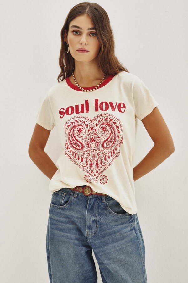 Remera Soul Heart Crudo