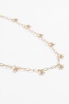 Collar acero dijes estrellas dorado