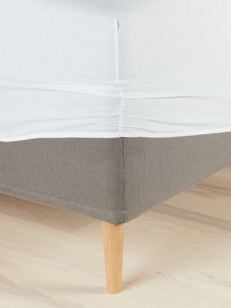 Sábana bajera ajustable BENTE 90x200x30 blanco Sábana bajera ajustable BENTE 90x200x30 blanco