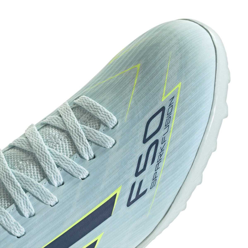 Championes Futbol5 Adulto Adidas F50 SPARKFUSION CLUB TF de Mujer - JQ4586 Celeste-negro