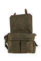 Bolso mensajero de lona Verde