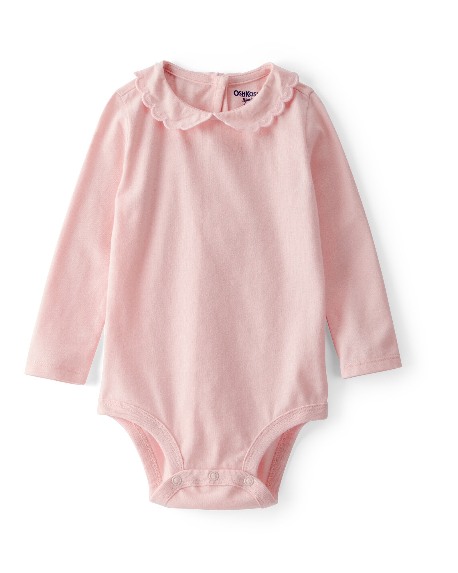 Body de algodón, cuello mago, rosado Sin color