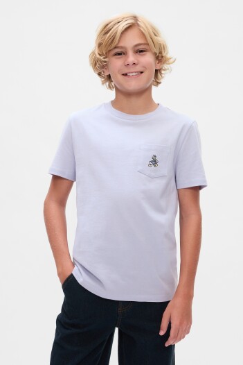 Remera Con Bolsillo Disney Niño Jet Stream Blue 337