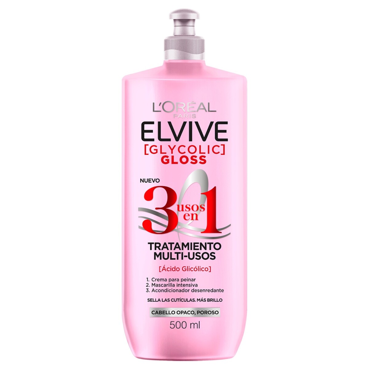 Tratamiento Capilar L'Oréal Paris Elvive Glycolic Gloss 3 en 1 500ml 