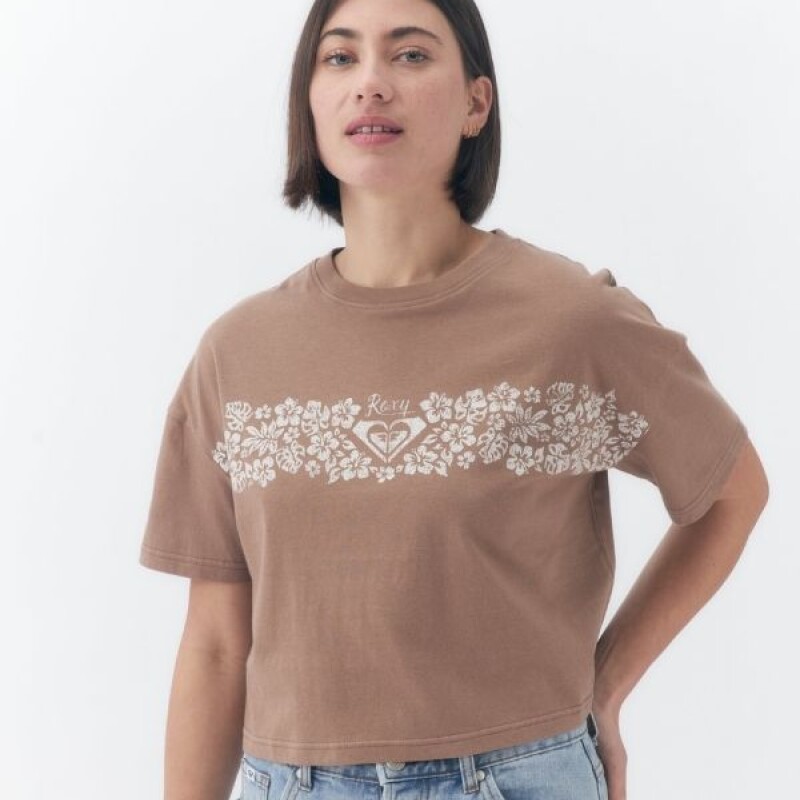 Remera Roxy con estampa Marron