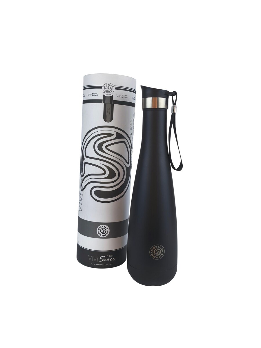 Termo de acero 750 ml - Negro 