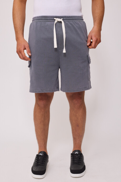 SHORT CARGO RIVEN RUSTY Gris Claro