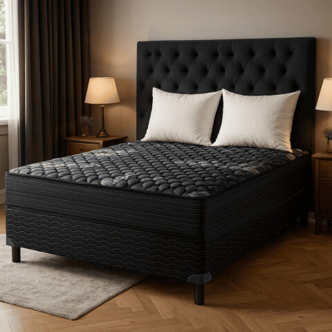 Sommier RODIO Zafiro® - 2 Plazas - Resortes - 140x190x26 cm - Hasta 130 Kg - GARANTIA 5 AÑOS Sommier RODIO Zafiro® - 2 Plazas - Resortes - 140x190x26 cm - Hasta 130 Kg - GARANTIA 5 AÑOS
