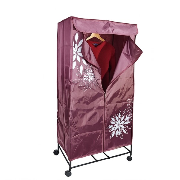 Seca Ropas De Bolsa Secador Colgar Ropa Secarropa 15kg Variante Color Bordo con Ruedas