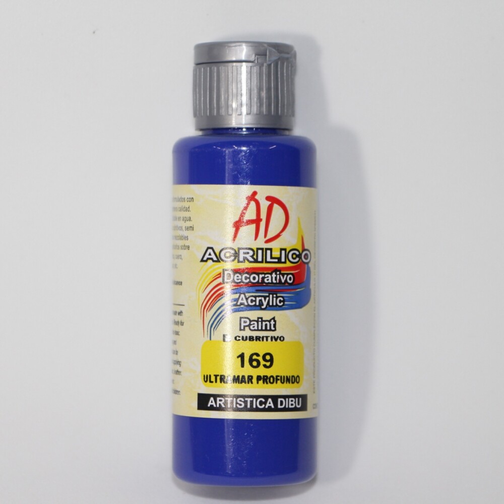 PINTURA ACRILICA ARTISTICA DIBU 60 ML. DIFERENTES COLORES COLOR ULTRAMAR PROFUNDO 169