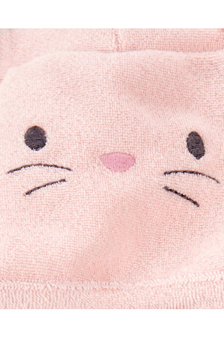 Bata de algodón terry, con capucha, diseño conejita Bata de algodón terry, con capucha, diseño conejita