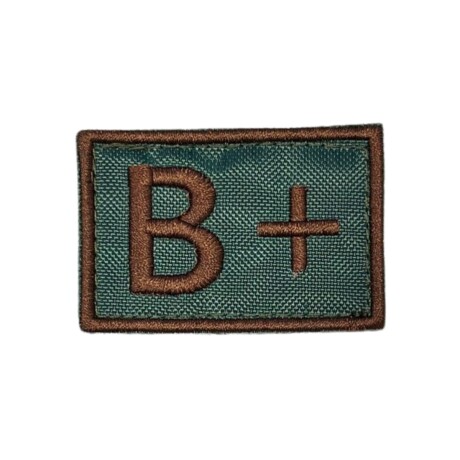 Parche grupo sanguíneo Ejercito B+